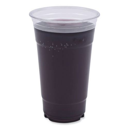 Image of Boardwalk® Clear Plastic Cold Cups, 24 oz, 50/Sleeve, 12 Sleeves/Carton