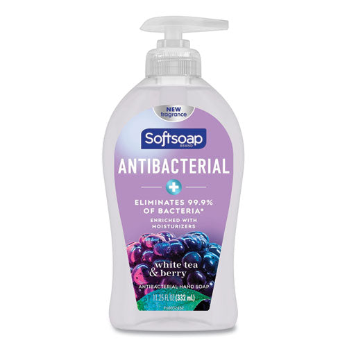 Image of Softsoap® Antibacterial Hand Soap, White Tea and Berry Fusion Scent, 11.25 oz, 6/Carton
