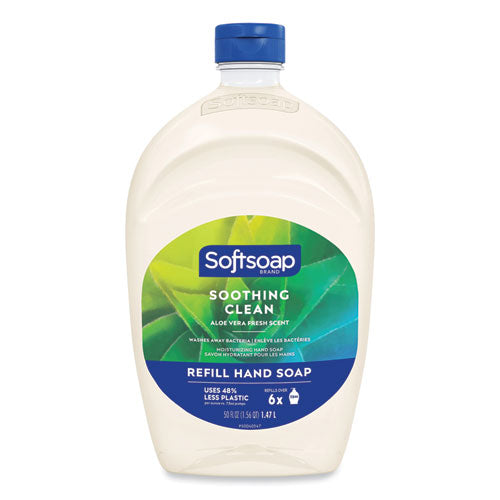 Image of Softsoap® Moisturizing Hand Soap Refill with Aloe, Fresh Scent, 50 oz, 6/Carton