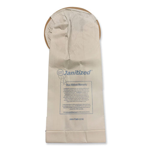 Image of Janitized® Vacuum Filters Designed To Fit Most Commercial 10 Qt. Backpack Vacs, 10/pack