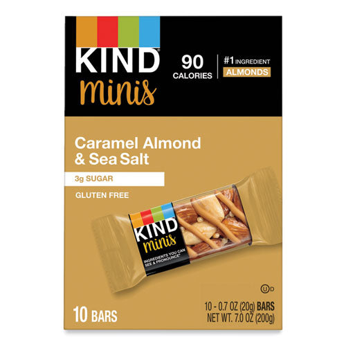 Image of KIND Minis, Caramel Almond Nuts/sea Salt, 0.7 Oz, 10/pack