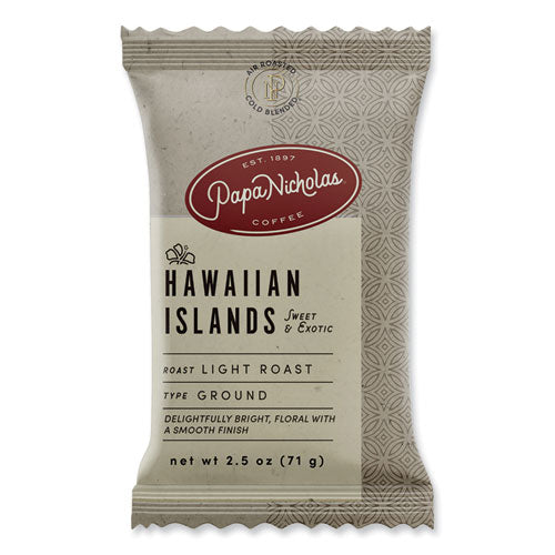 Image of PapaNicholas® Coffee Premium Coffee, Hawaiian Islands Blend, 18/carton