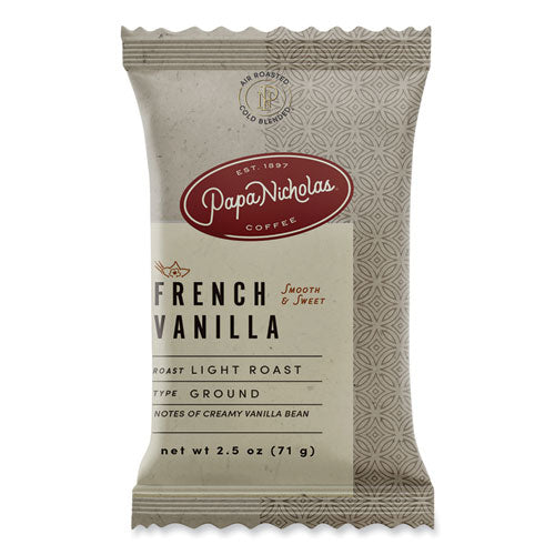 Image of PapaNicholas® Coffee Premium Coffee, French Vanilla, 18/carton
