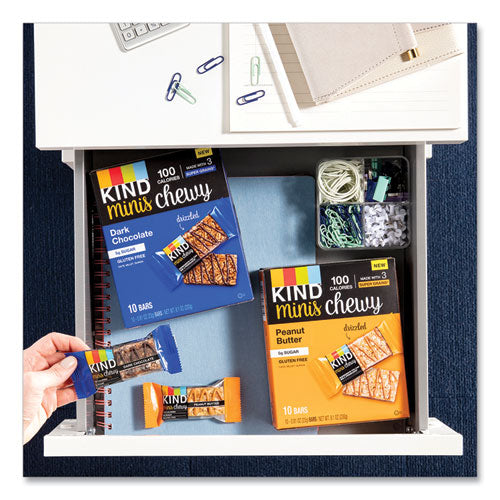 Image of KIND Minis Chewy, Dark Chocolate, 0.81 Oz,10/pack