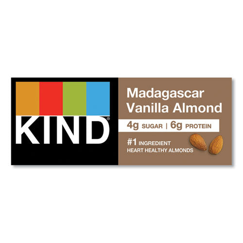 Image of KIND Nuts And Spices Bar, Madagascar Vanilla Almond, 1.4 Oz, 12/box