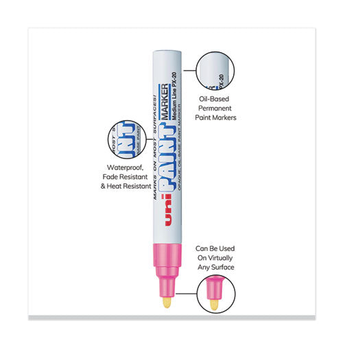 Image of uni®-Paint Permanent Marker, Medium Bullet Tip, Pink