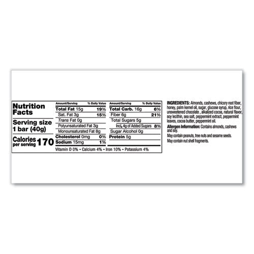 Image of KIND Nuts And Spices Bar, Dark Chocolate Almond Mint, 1.4 Oz Bar, 12/box