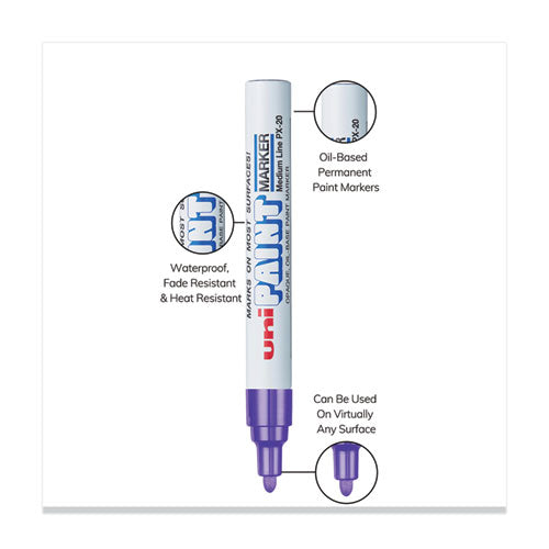 Image of uni®-Paint Permanent Marker, Medium Bullet Tip, Violet