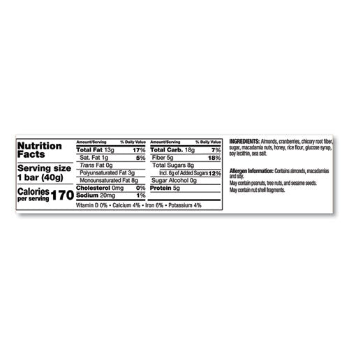 Image of KIND Plus Nutrition Boost Bar, Cranberry Almond And Antioxidants, 1.4 Oz, 12/box