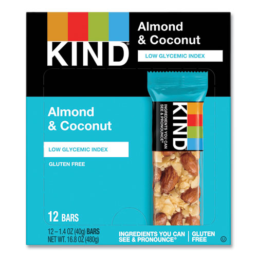 Image of KIND Fruit And Nut Bars, Almond And Coconut, 1.4 Oz, 12/box