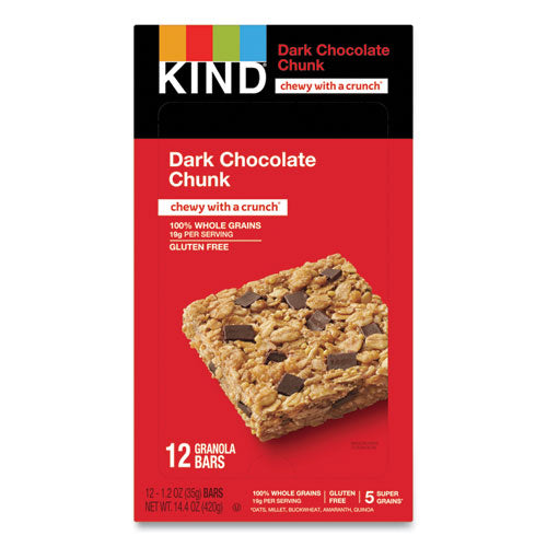 Image of KIND Healthy Grains Bar, Dark Chocolate Chunk, 1.2 Oz, 12/box