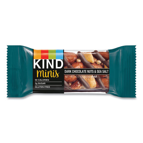 Image of KIND Minis, Dark Chocolate Nuts/sea Salt, 0.7 Oz, 10/pack