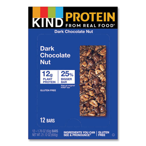 Image of KIND Protein Bars, Double Dark Chocolate, 1.76 Oz, 12/pack