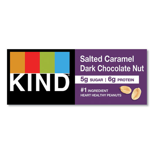Image of KIND Nuts And Spices Bar, Salted Caramel And Dark Chocolate Nut, 1.4 Oz, 12/pack