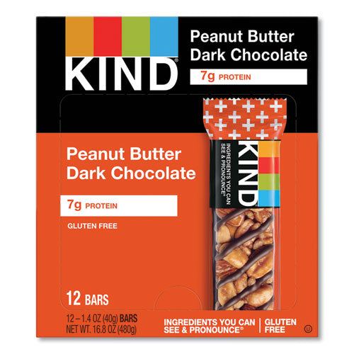 Image of KIND Plus Nutrition Boost Bar, Peanut Butter Dark Chocolate/protein, 1.4 Oz, 12/box