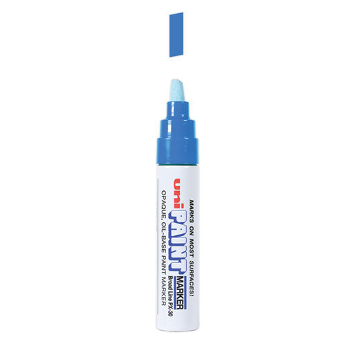Image of uni®-Paint Permanent Marker, Broad Chisel Tip, Blue