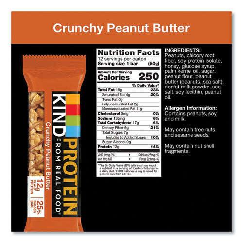 Image of KIND Protein Bars, Crunchy Peanut Butter, 1.76 Oz, 12/pack