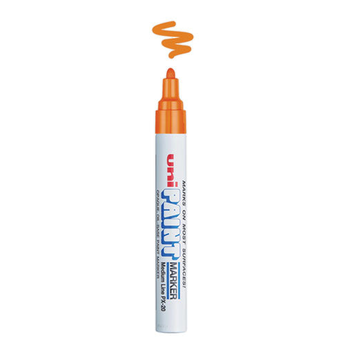 Image of uni®-Paint Permanent Marker, Medium Bullet Tip, Orange