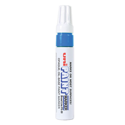 Image of uni®-Paint Permanent Marker, Broad Chisel Tip, Blue