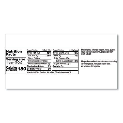 Image of KIND Fruit And Nut Bars, Almond And Coconut, 1.4 Oz, 12/box