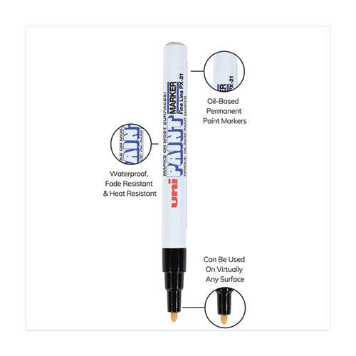 Image of uni®-Paint Permanent Marker, Fine Bullet Tip, Black