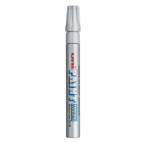 Image of uni®-Paint Permanent Marker, Medium Bullet Tip, Metallic Silver