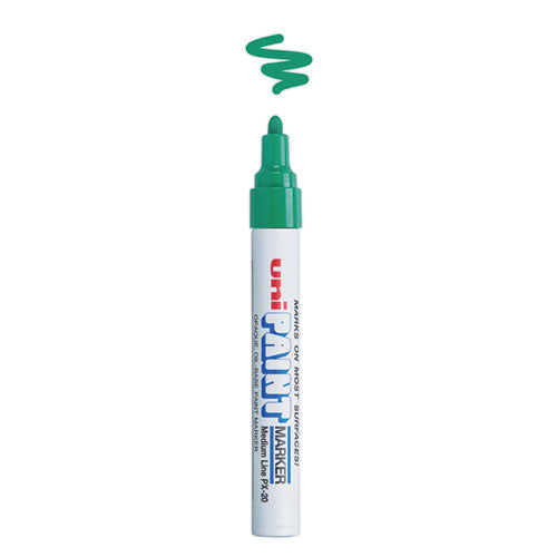 Image of uni®-Paint Permanent Marker, Medium Bullet Tip, Green
