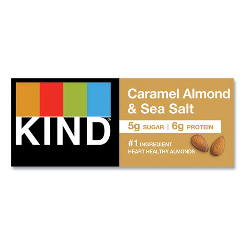 Image of KIND Nuts And Spices Bar, Caramel Almond And Sea Salt, 1.4 Oz Bar, 12/box