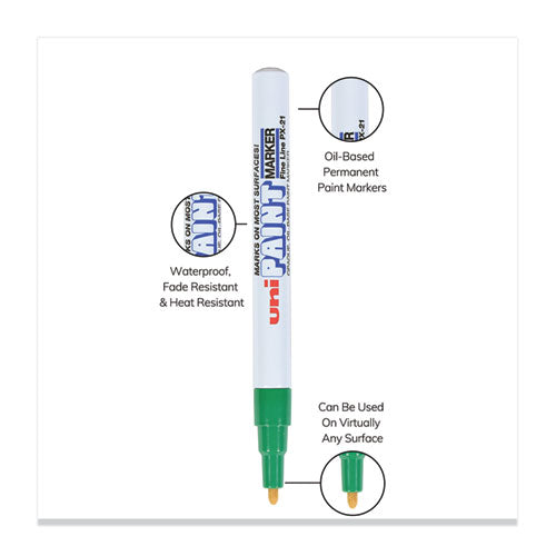 Image of uni®-Paint Permanent Marker, Fine Bullet Tip, Green