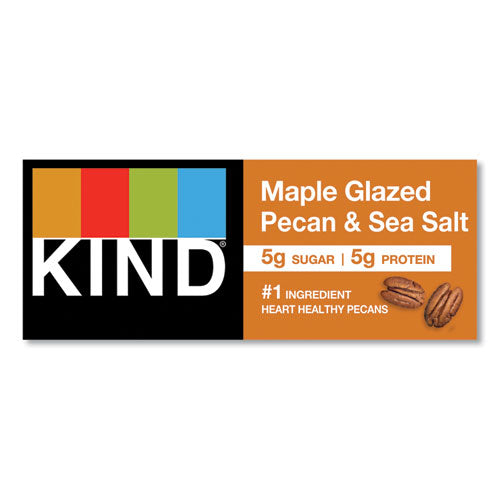 Image of KIND Nuts And Spices Bar, Maple Glazed Pecan And Sea Salt, 1.4 Oz Bar, 12/box