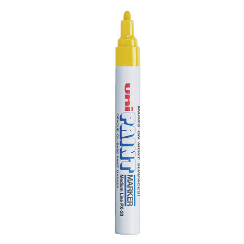 Image of uni®-Paint Permanent Marker, Medium Bullet Tip, Yellow