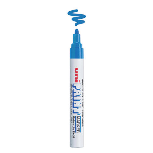 Image of uni®-Paint Permanent Marker, Medium Bullet Tip, Blue