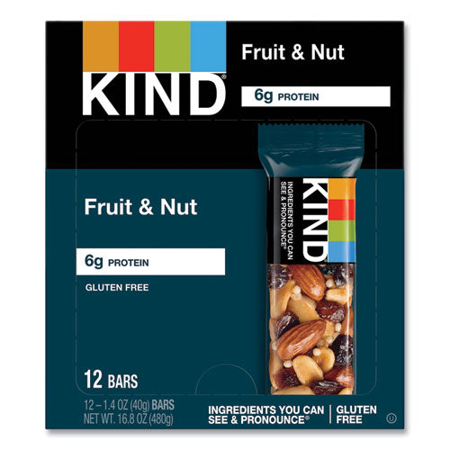 Image of KIND Fruit And Nut Bars, Fruit And Nut Delight, 1.4 Oz, 12/box