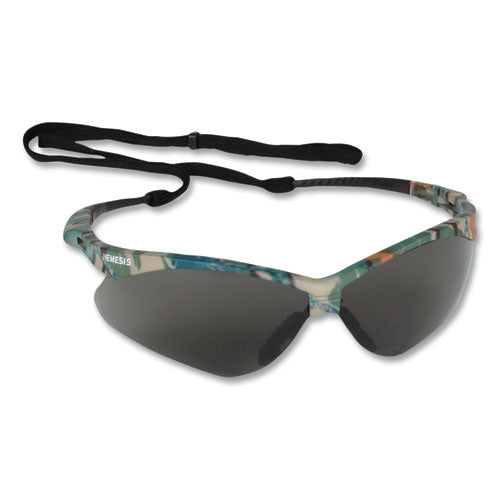 Image of KleenGuard V30 NEMESIS Safety Eyewear, Plastic Camo Frame, Smoke Polycarbonate Lens, 12/Box