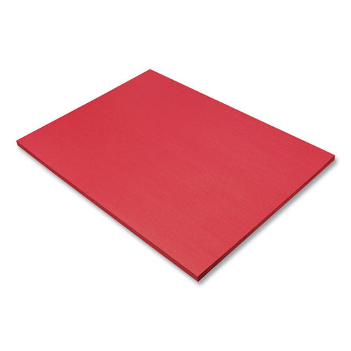 Image of Prang® SunWorks Construction Paper, 50 lb Text Weight, 18 x 24, Holiday Red, 50/Pack