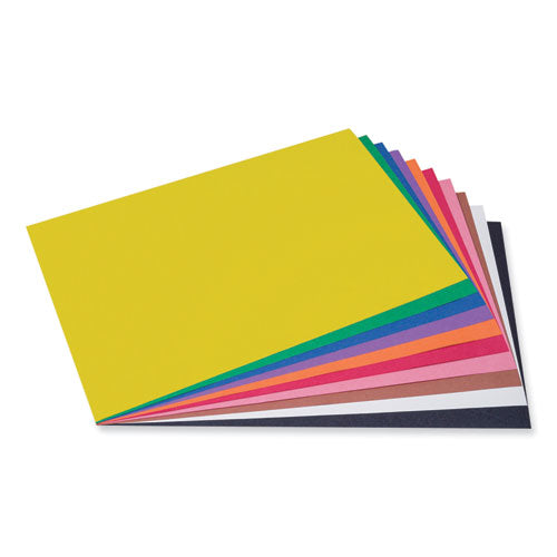 Image of Prang® SunWorks Construction Paper, 50 lb Text Weight, 12 x 18, Assorted, 50/Pack