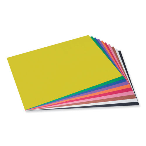 Image of Prang® SunWorks Construction Paper, 50 lb Text Weight, 18 x 24, Assorted, 50/Pack