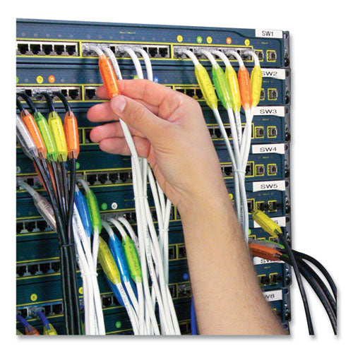 Image of dotz® Cord ID PRO, (12) Cable Identifiers, (12) Device Stickers, (12) Customizable Inserts