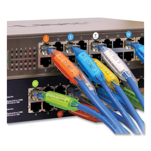 Image of dotz® Cord ID PRO, (12) Cable Identifiers, (12) Device Stickers, (12) Customizable Inserts