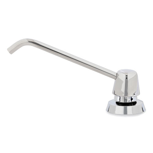 Image of Bobrick Counter-Mounted Soap Dispenser, 34 oz,  3 x 4 x 6, Stainless Steel