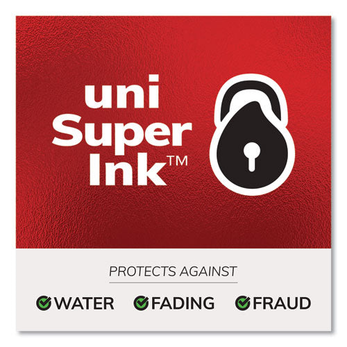 Image of uniball® Refill For Signo Gel 207 Pens, Medium 0.7 Mm Conical Tip, Black Ink, 2/pack