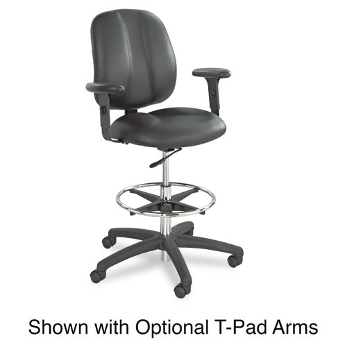 Image of Safco® Apprentice Ii Extended-Height Chair, Supports Up To 250 Lb, 22" To 32" Seat Height, Black