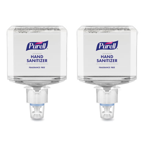 Image of PURELL® Advanced Hand Sanitizer Gentle and Free Foam, 1,200 mL Refill, Fragrance-Free, For ES4 Dispensers, 2/Carton