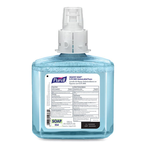 Image of PURELL® HEALTHY SOAP 0.5% BAK Antimicrobial Foam Refill, For ES4 Dispensers, Light Citrus Floral Scent, 1,200 mL, 2/Carton