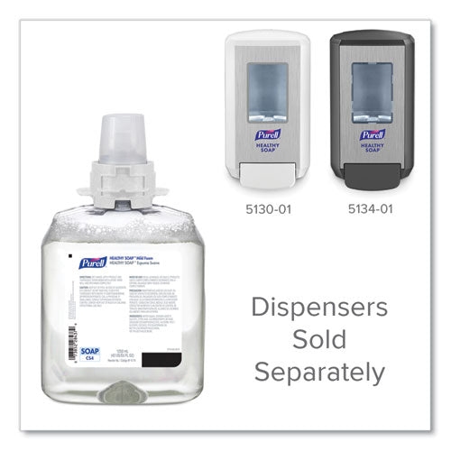 Image of PURELL® HEALTHY SOAP Mild Foam Refill, For CS4 Dispensers, Fragrance-Free, 1,250 mL, 4/Carton
