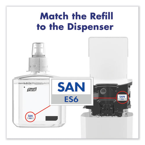 Image of PURELL® Advanced Hand Sanitizer Foam, For ES6 Dispensers, 1,200 mL Refill, , Clean Scent 2/Carton