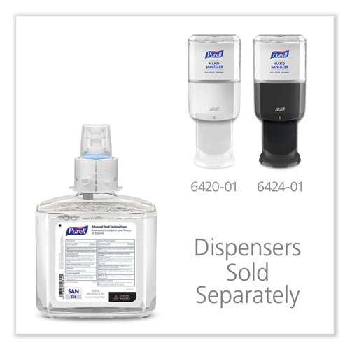 Image of PURELL® Advanced Hand Sanitizer Foam, For ES6 Dispensers, 1,200 mL Refill, , Clean Scent 2/Carton