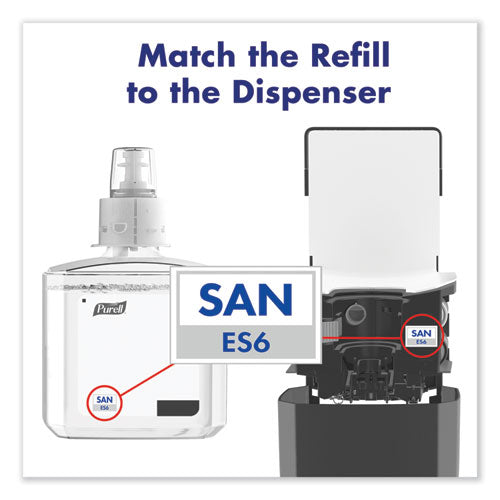 Image of PURELL® Advanced Hand Sanitizer Gel Refill, 1,200 mL, Clean Scent, For ES6 Dispensers, 2/Carton