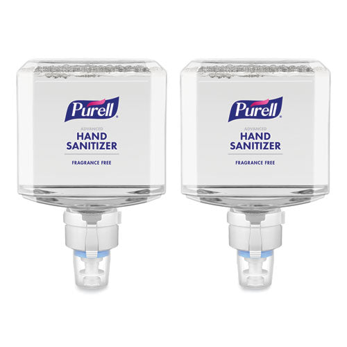 Image of PURELL® Advanced Hand Sanitizer Gentle and Free Foam, 1,200 mL Refill, Fragrance-Free, For ES8 Dispensers, 2/Carton