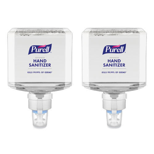 Image of PURELL® Advanced Hand Sanitizer Foam, For ES8 Dispensers, 1,200 mL, Clean Scent, 2/Carton